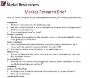 market research examples example market research brief