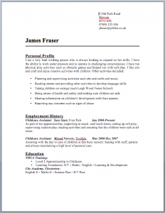 marketing letter sample childcare nursery cv jobfox co uk