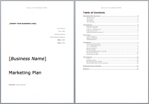 marketing plan template free marketing plan template