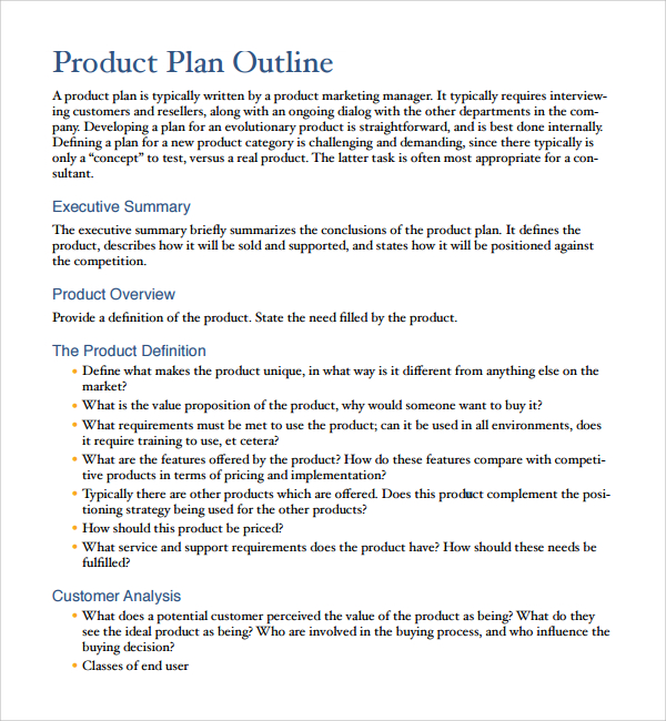 marketing plan template word