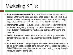 marketing strategy example key performance indicators you should know