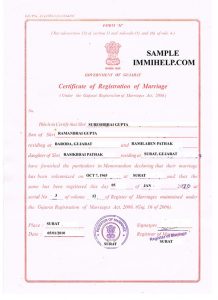 marriage certificate sample sample marriage registration certificate india