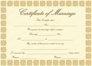 marriage certificate template elegant marriage certificate template golden edition