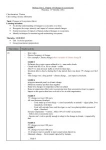 math lesson plan template biology lesson plan changes in ecosystems