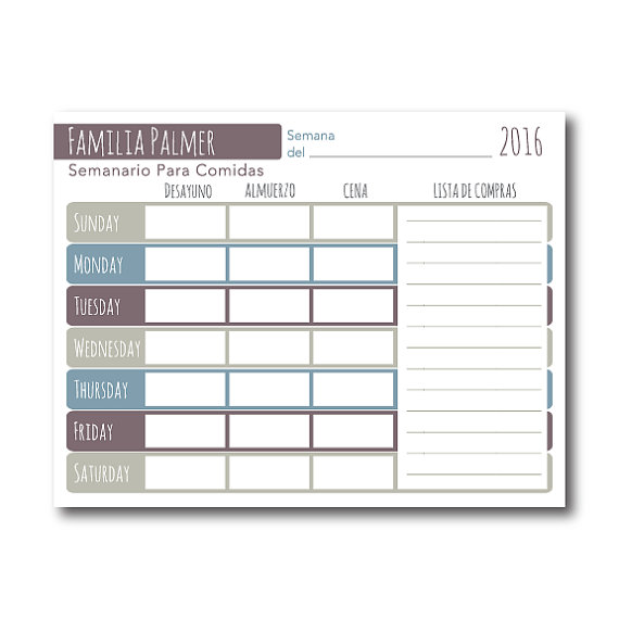 meal plan template pdf