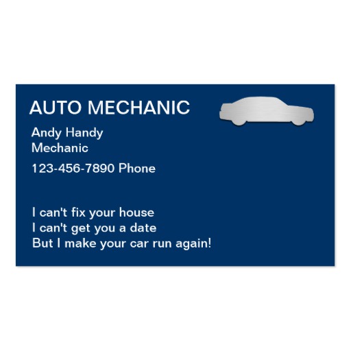 mechanic business cards