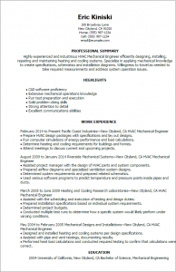 mechanical engineering resumes hvac mechanical engineer