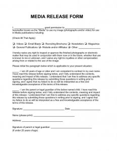 media release form media release form x