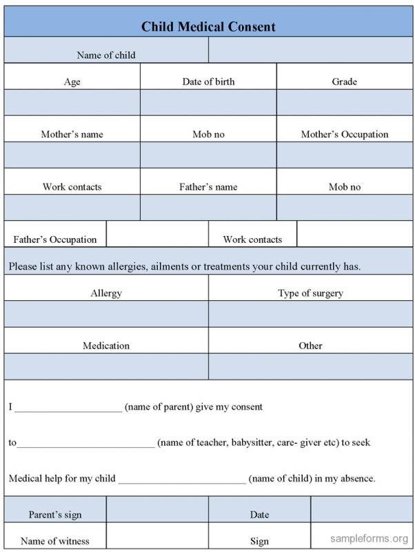 medical authorization form