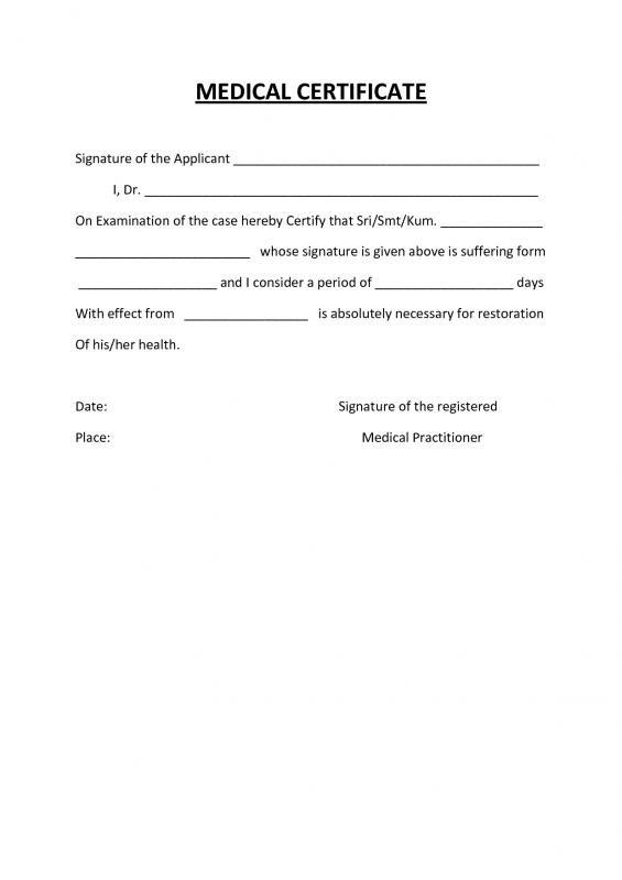 medical certification form