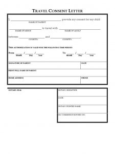 medical consent form for grandparents