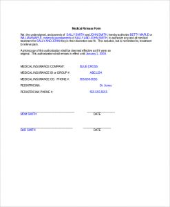 medical consent form for grandparents medical release form for grandparents