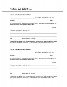 medical excuse notes blank printable doctor excuse form work