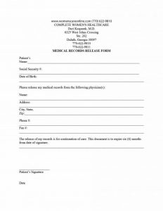 medical records release form medical release form 01 580x751