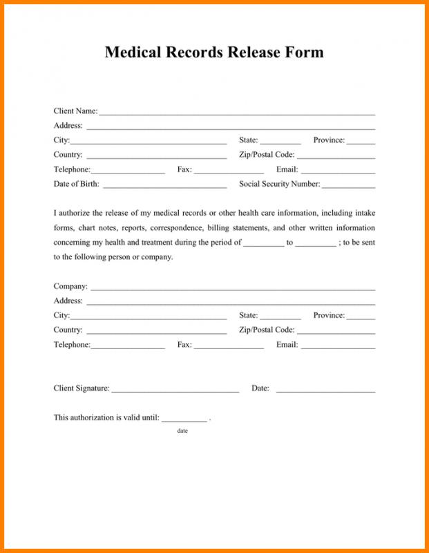 Employee Medical Release Form
