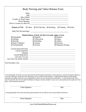 medical release forms template