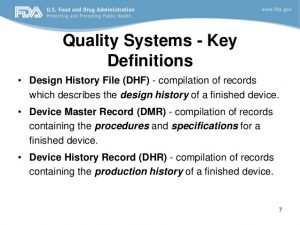 medical report example design control fda requirements