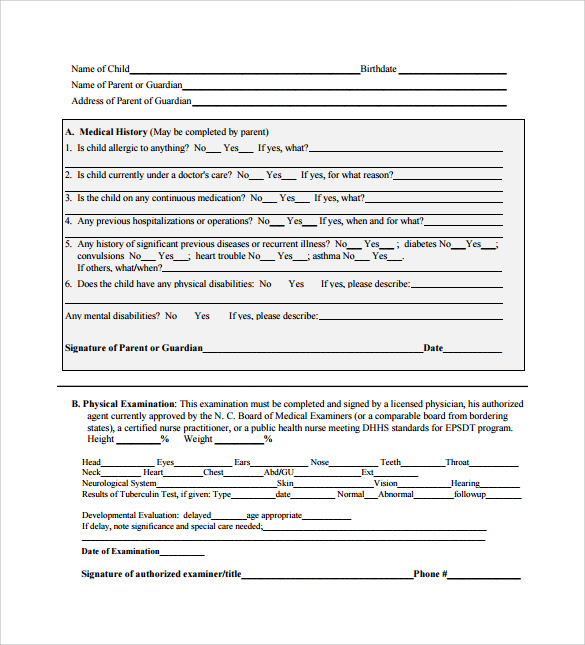 medical report template