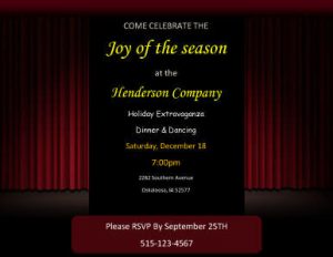 meeting invitations templates joy of the season invititon