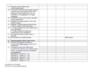 meeting schedule template fsms action plan