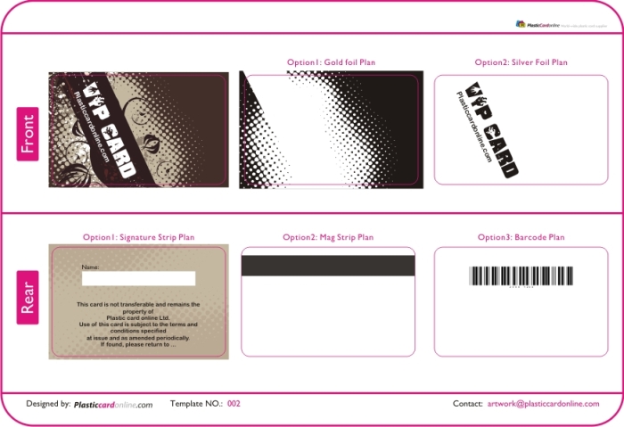 Template For Membership Cards