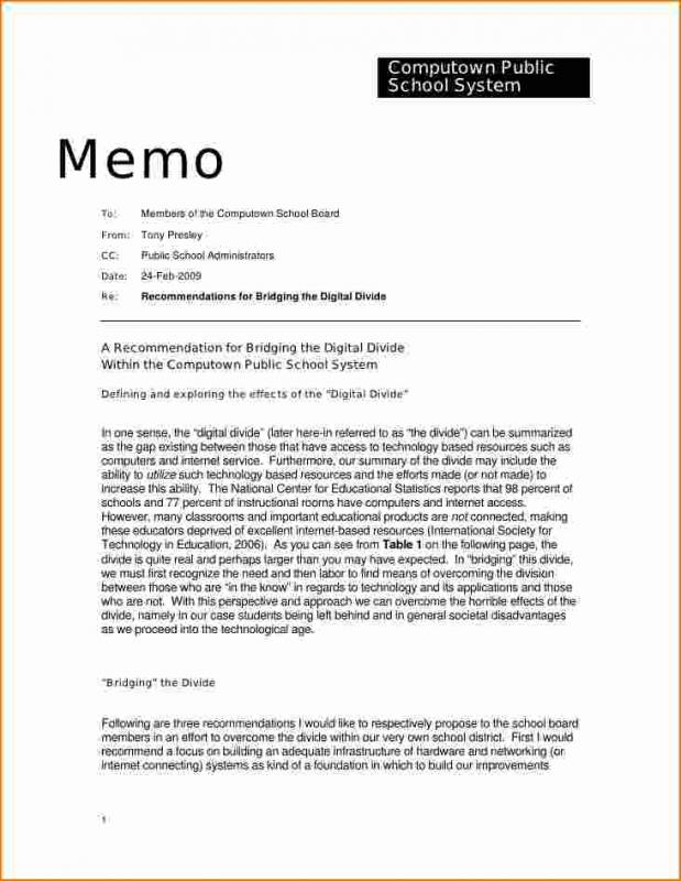 memo of understanding examples