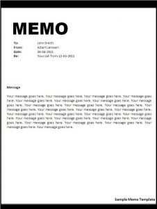 memo template word memo template