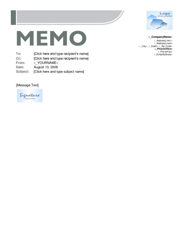 memo template word