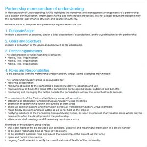 memorandum of understanding sample memorandum of understanding sample