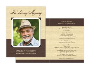 memorial card template memorial cards