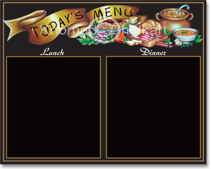 menu board template