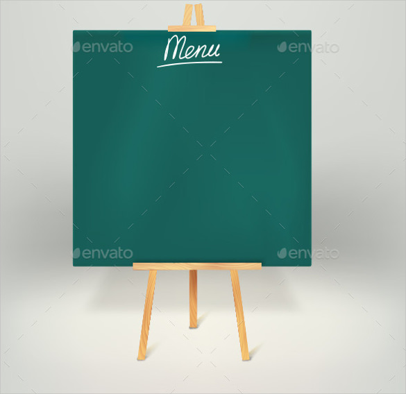 menu board template