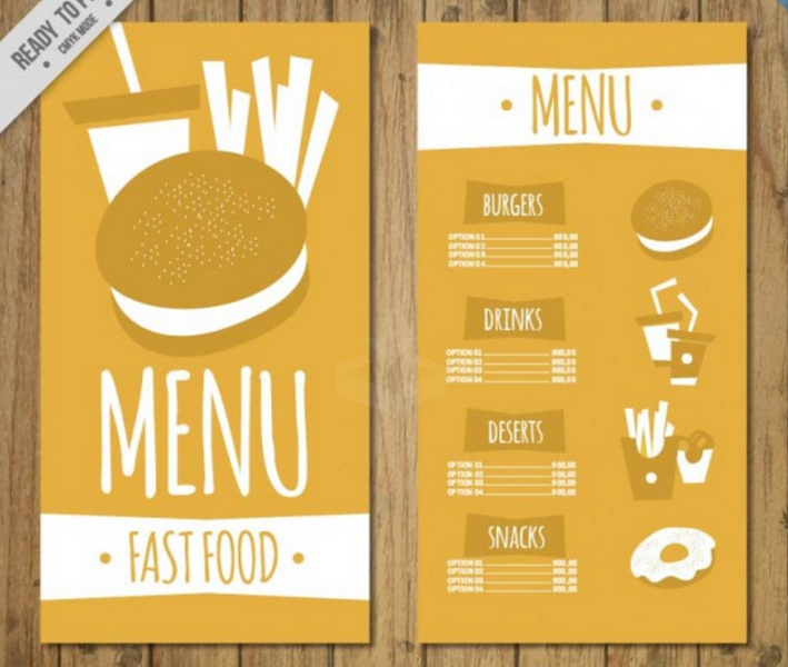 menu design templates