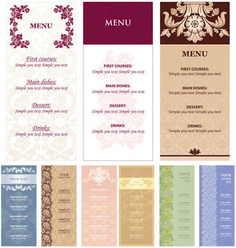 menu template free download