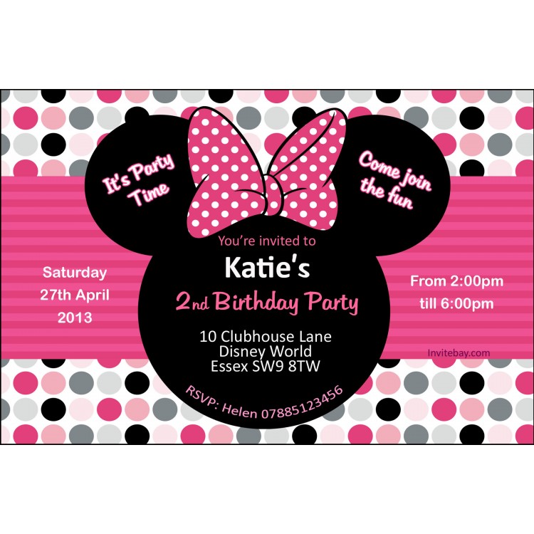 mickey mouse birthday invites