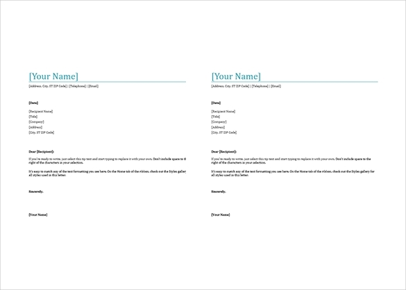 microsoft word letterhead template