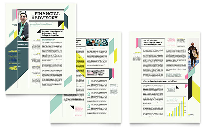 Microsoft Word Newsletter Templates Template Business