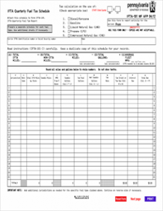 mileage log form salesusetaxpa ifta page