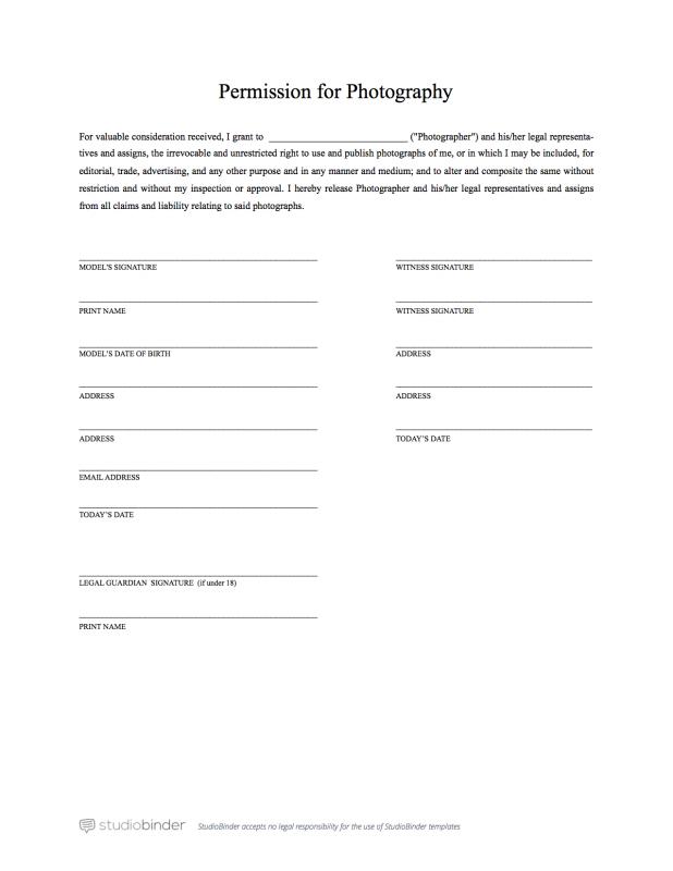 model release form