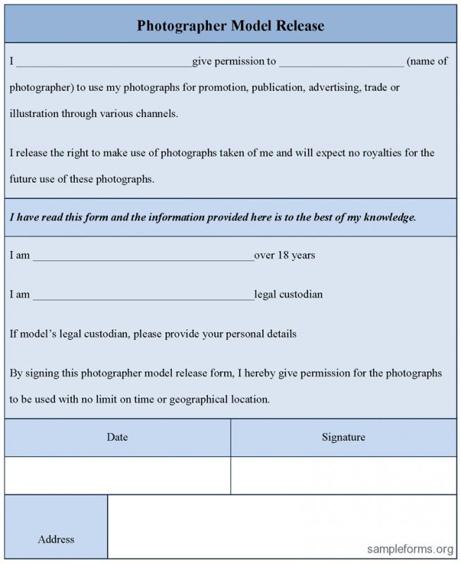 model release form template