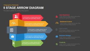 modern powerpoint templates free stage arrow diagram powerpoint keynote template