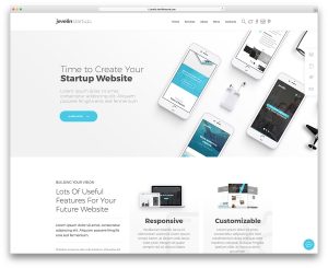 modern website templates jevelin app showcase wordpress theme