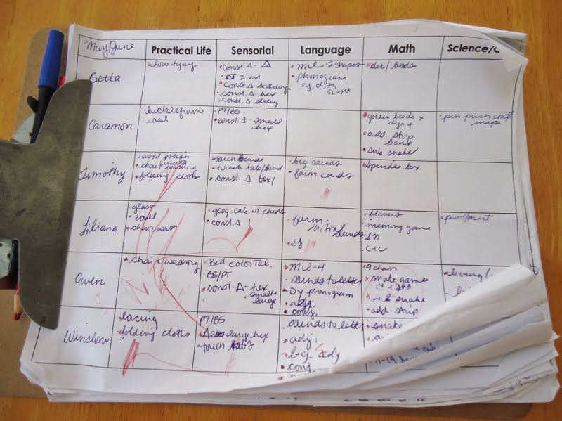 Montessori Lesson Plans Template Business