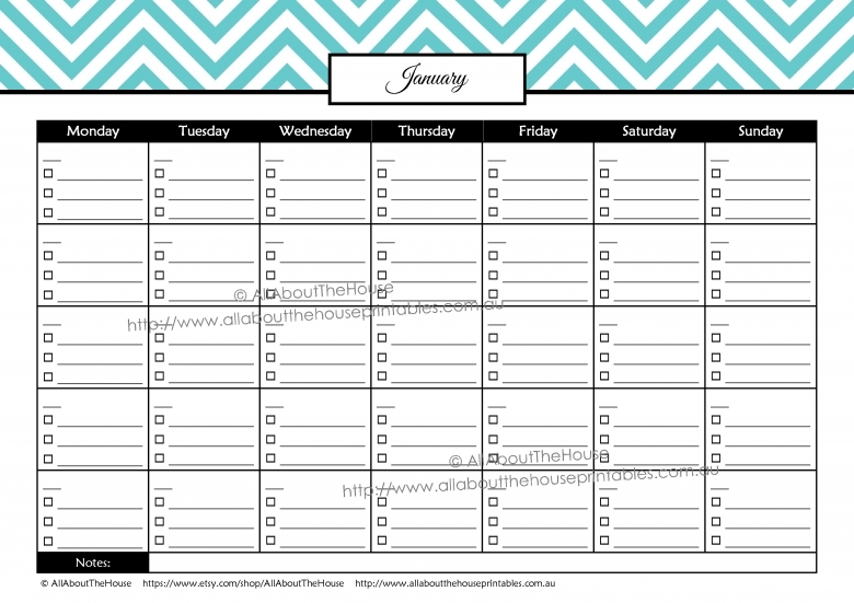 monthly bill template