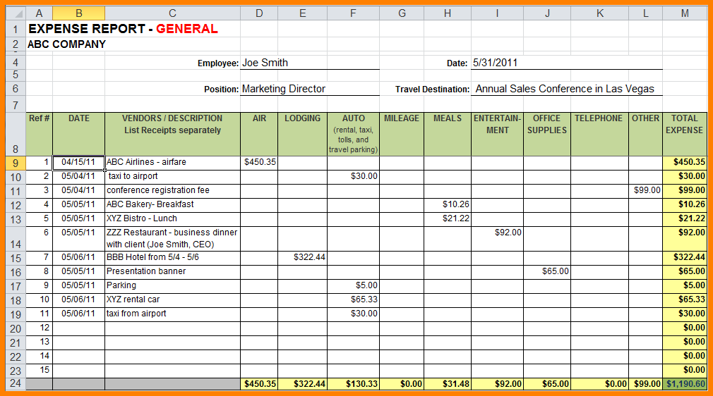 monthly bill template