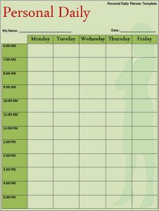 monthly employee schedule template others template program templates daily planner template