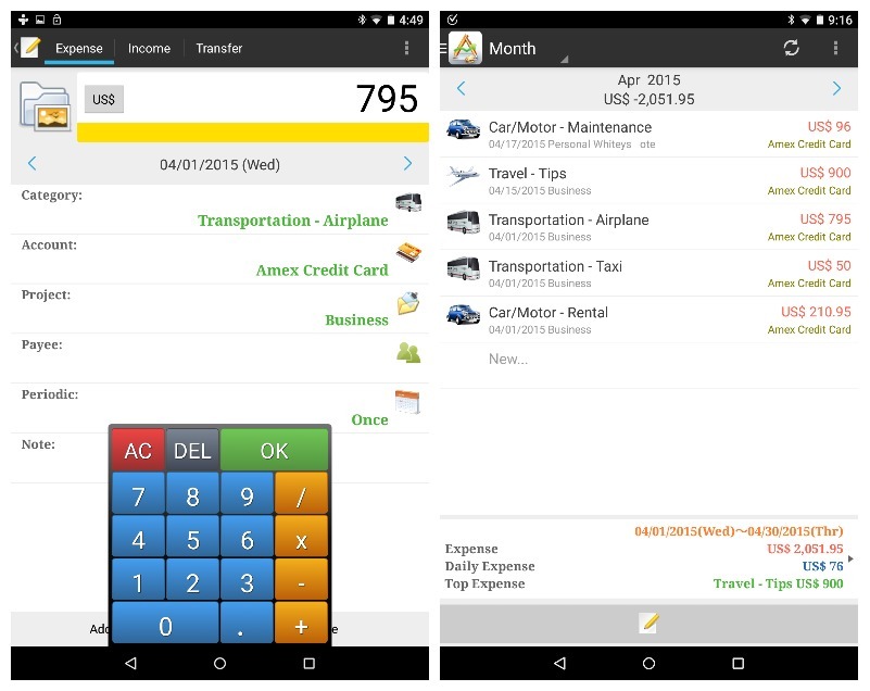 monthly expense report template