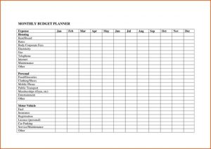 monthly household budget template medical expense tracker spreadsheet