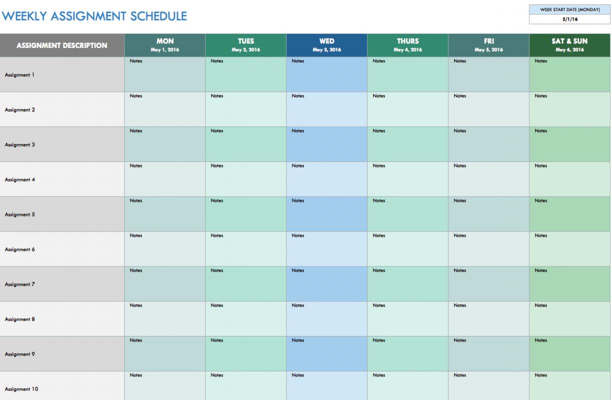 monthly staff schedule template excel