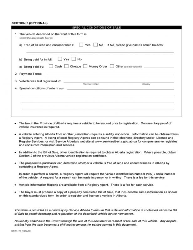 motorcycle bill of sale form